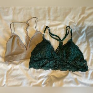 2 Racer back bralettes